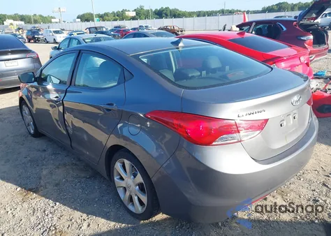 2012 Hyundai Elantra Limited из США, поврежденный, VIN 5NPDH4AE9CH100603